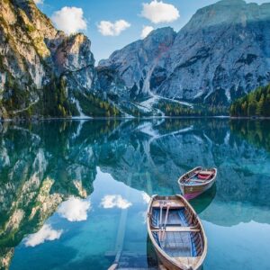 boat, lake, nature