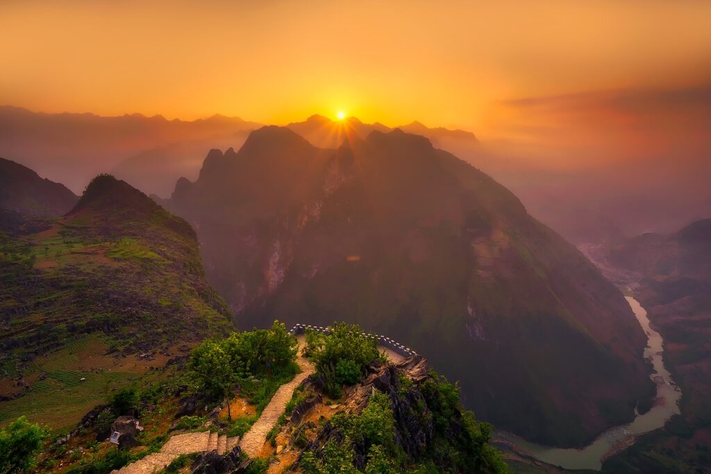 vietnam, mountains, river