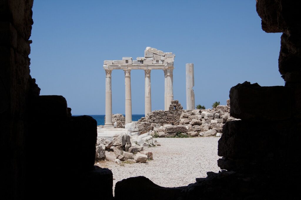 antiquity, temple, ruin