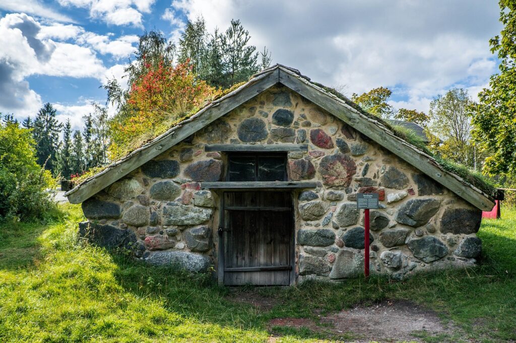 hut, skansen, traditional