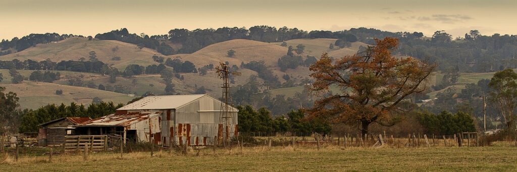 rustic farm, victoria, australia