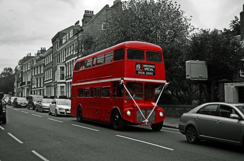 bus, double decker, england