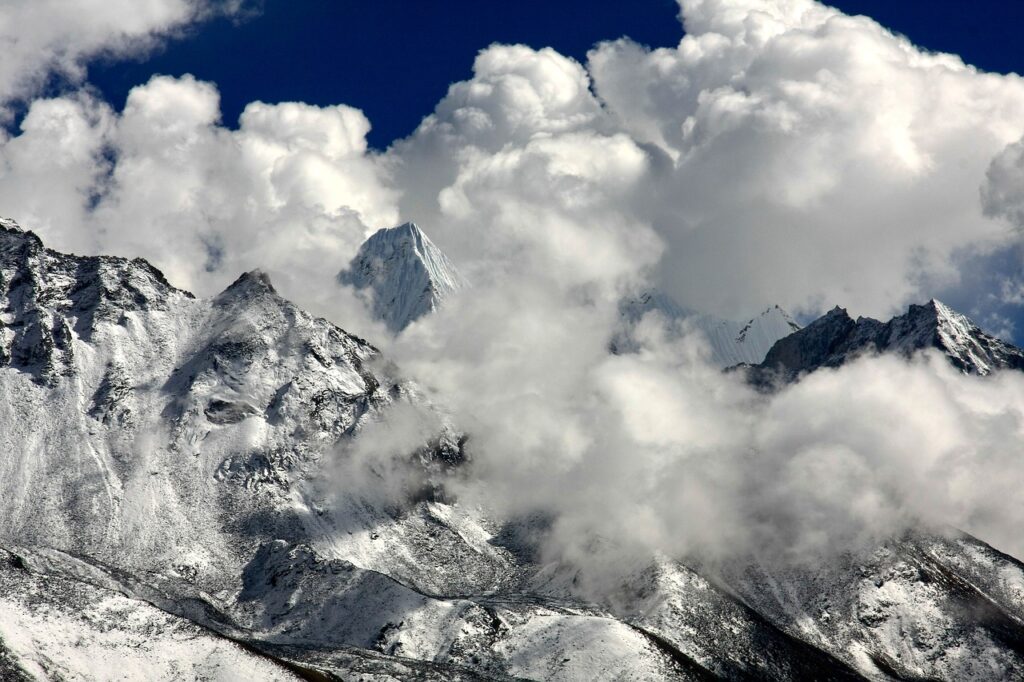 himalayas, cloud mood, mountains