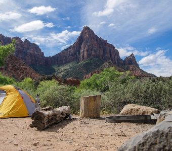 camping, tent, mountain